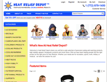 Tablet Screenshot of heatreliefdepot.com